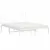 Produktbild 4 för Sängram med huvudgavel metall vit 135x190 cm