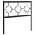 Produktbild 4 för Huvudgavel metall svart 90 cm