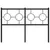 Produktbild 3 för Huvudgavel metall svart 120 cm