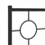 Produktbild 6 för Huvudgavel metall svart 160 cm