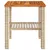 Produktbild 4 för Trädgårdsbord beige 40x40x42 cm konstrotting akaciaträ