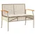 Produktbild 4 för Loungegrupp för trädgården med dynor 4 delar konstrotting beige