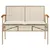 Produktbild 5 för Loungegrupp för trädgården med dynor 4 delar konstrotting beige
