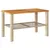Produktbild 2 för Trädgårdsbord beige 70x38x42 cm konstrotting akaciaträ