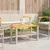 Produktbild 3 för Trädgårdsbord beige 70x38x42 cm konstrotting akaciaträ
