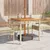Produktbild 3 för Trädgårdsbord beige 80x80x75 cm konstrotting akaciaträ