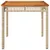 Produktbild 4 för Trädgårdsbord beige 80x80x75 cm konstrotting akaciaträ