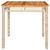 Produktbild 5 för Trädgårdsbord beige 80x80x75 cm konstrotting akaciaträ