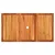 Produktbild 6 för Trädgårdsbord svart 140x80x75 cm konstrotting akaciaträ