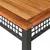 Produktbild 7 för Trädgårdsbord svart 140x80x75 cm konstrotting akaciaträ