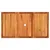 Produktbild 6 för Trädgårdsbord beige 140x80x75 cm konstrotting akaciaträ