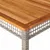 Produktbild 7 för Trädgårdsbord grå 180x90x75 cm konstrotting akaciaträ