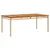 Produktbild 2 för Trädgårdsbord beige 180x90x75 cm konstrotting akaciaträ