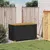 Produktbild 3 för Dynbox svart 110x55x63 cm konstrotting akaciaträ