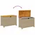 Produktbild 7 för Dynbox beige 110x55x63 cm konstrotting akaciaträ
