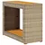 Produktbild 2 för Trädgårdsbord med träskiva beige 100x40x75 cm konstrotting