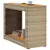 Produktbild 4 för Trädgårdsbord med träskiva beige 100x40x75 cm konstrotting