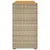 Produktbild 5 för Trädgårdsbord med träskiva beige 100x40x75 cm konstrotting