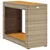 Produktbild 7 för Trädgårdsbord med träskiva beige 100x40x75 cm konstrotting