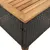 Produktbild 8 för Trädgårdsbord svart 45x45x37 cm konstrotting akaciaträ