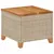 Produktbild 2 för Trädgårdsbord beige 45x45x37 cm konstrotting akaciaträ
