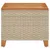 Produktbild 5 för Trädgårdsbord beige 45x45x37 cm konstrotting akaciaträ