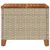Produktbild 6 för Trädgårdsbord beige 45x45x37 cm konstrotting akaciaträ