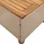 Produktbild 8 för Trädgårdsbord beige 45x45x37 cm konstrotting akaciaträ