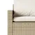 Produktbild 9 för Matgrupp för trädgården med dynor 2 delar beige konstrotting