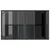 Produktbild 7 för Trädgårdsbord med glasskiva svart 110x68x70 cm konstrotting