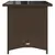 Produktbild 5 för Trädgårdsbord med glasskiva brun 110x68x70 cm konstrotting