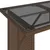 Produktbild 8 för Trädgårdsbord med glasskiva brun 110x68x70 cm konstrotting