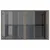Produktbild 7 för Trädgårdsbord med glasskiva grå 110x68x70 cm konstrotting