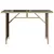 Produktbild 4 för Trädgårdsbord med glasskiva beige 110x68x70 cm konstrotting