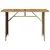 Produktbild 4 för Trädgårdsbord med träskiva beige 110x68x70 cm konstrotting