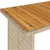 Produktbild 8 för Trädgårdsbord med träskiva beige 110x68x70 cm konstrotting