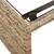 Produktbild 9 för Trädgårdssoffa med bord och dynor L-formad beige konstrotting