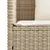 Produktbild 10 för Trädgårdsbänk med kuddar beige konstrotting