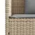 Produktbild 10 för Trädgårdsbänk med kuddar beige konstrotting