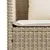 Produktbild 10 för Trädgårdsbänk med kuddar beige konstrotting