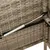 Produktbild 8 för Trädgårdsbänk med kuddar beige konstrotting