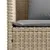Produktbild 10 för Trädgårdsbänk med kuddar beige konstrotting