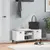 Produktbild 3 för Skobänk VIKEN vit 106x35x45 cm massiv furu