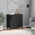Produktbild 3 för Sidobord VIKEN svart 80x40x80 cm massiv furu