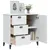 Produktbild 4 för Sidobord VIKEN vit 80x40x80 cm massiv furu