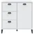Produktbild 6 för Sidobord VIKEN vit 80x40x80 cm massiv furu