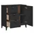 Produktbild 5 för Sidobord VIKEN svart 80x40x80 cm massiv furu