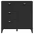 Produktbild 6 för Sidobord VIKEN svart 80x40x80 cm massiv furu