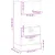 Produktbild 10 för Bokhylla VIGO vit 60x35x123 cm massiv furu