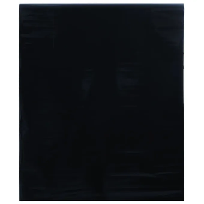 Fönsterfilm statisk frostad frostad svart 60x1000 cm PVC